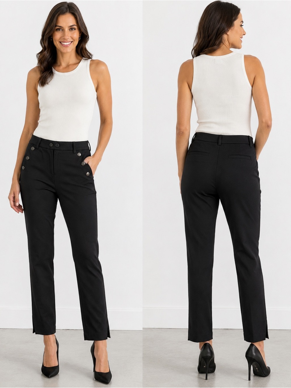 Cabi Maestro Black Sailor Slim Pants